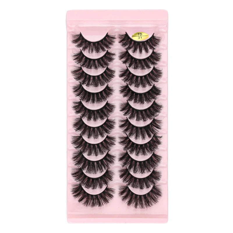 Set de Faux Cils 10 Paires – Du Naturel au Volume Russe